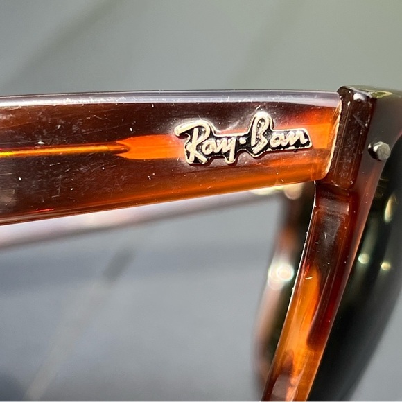 RARE VTG RAY BAN B & L WAYFARER II Tortoise Shell G15 Lens USA Sunglasses OS - Picture 5 of 16